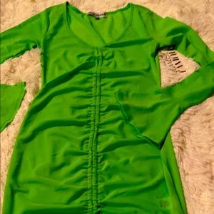 Barely There Sheer Mini Dress